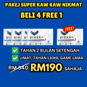 (𝐁𝐄𝐒𝐓 𝐒𝐄𝐋𝐋𝐄𝐑) Pakej Super Kaw Kaw Nikmat 4 Kotak Free 1 Kotak